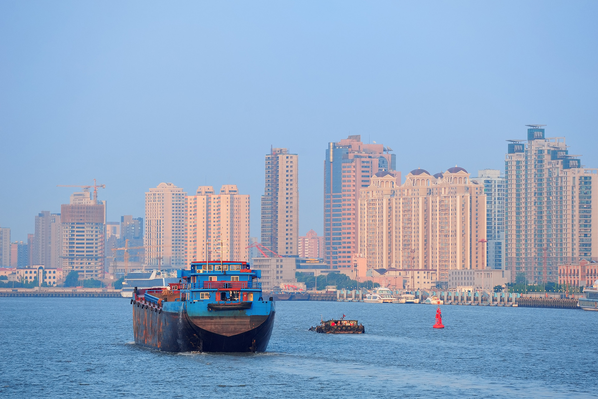 International shipping containers and global trade logistics